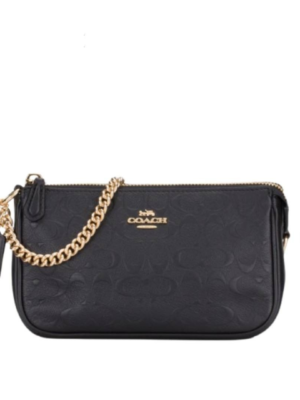 Large Wristlet 19 in Signature Leather