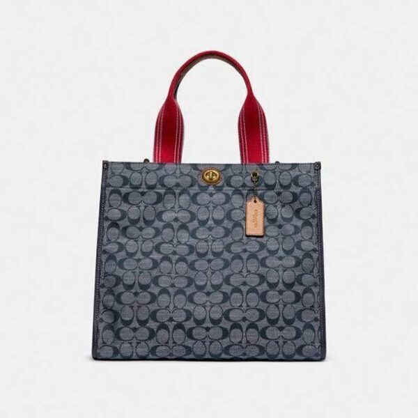 Coach Tote 22 / 34 in Siganure Chambray