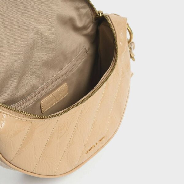 Wrinkled Patent Crossbody