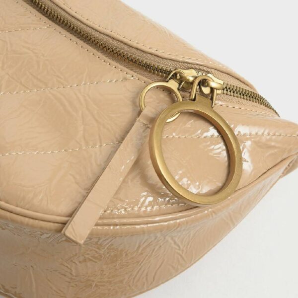 Wrinkled Patent Crossbody