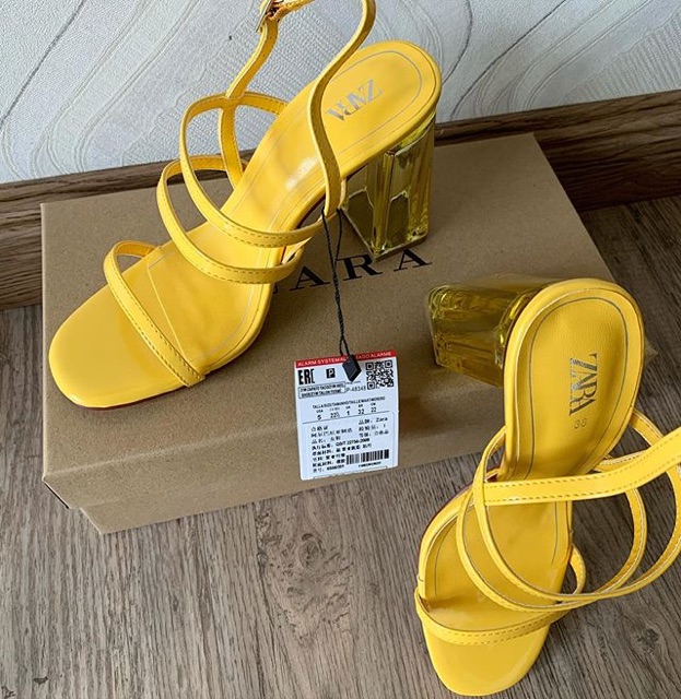 Yellow Glass Heels