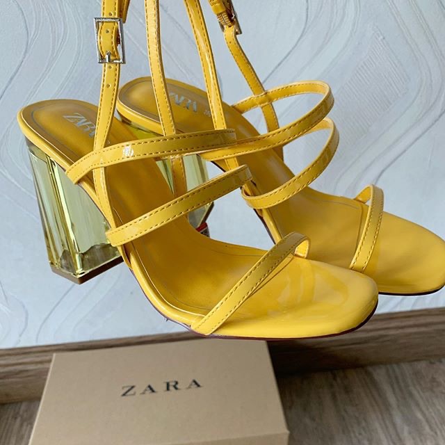 Yellow Glass Heels