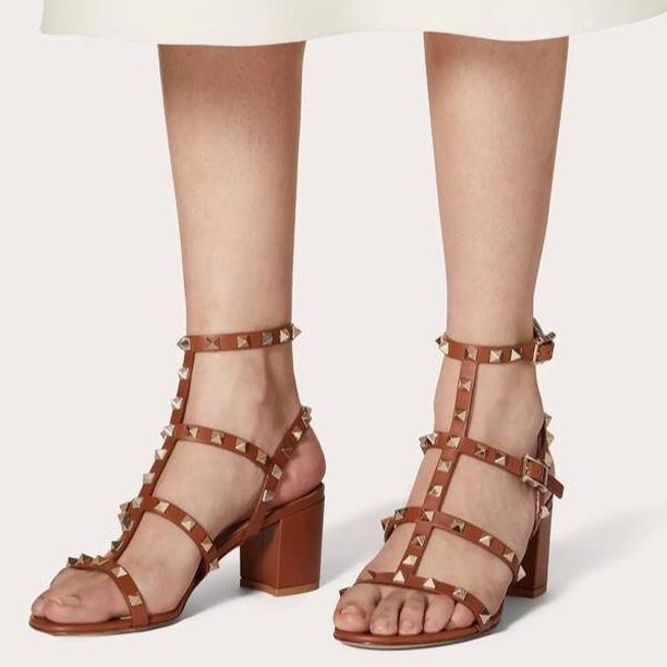 Rockstud Ankle Strap Sandal