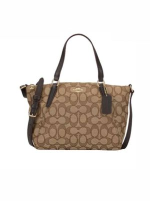 Coach Small Kelsey Satchel In Signature Jacquard