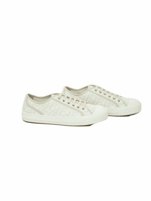 Fendi FF Fabric Low Top Sneakers