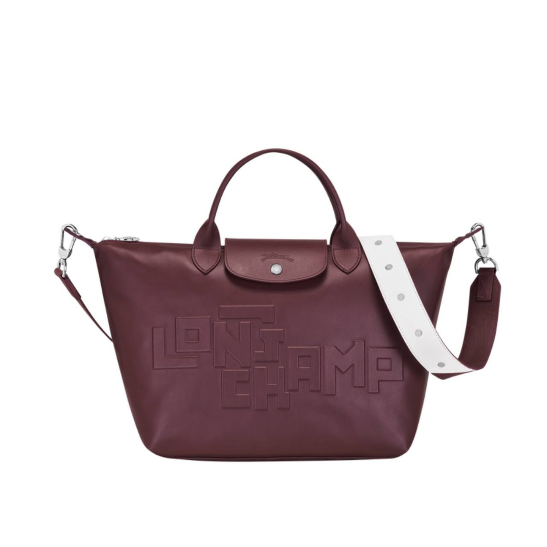 Top Handle S Le Pliage Cuir Brandy