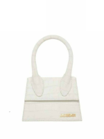 Le Chiquito Moyen Croc Embossed Bag