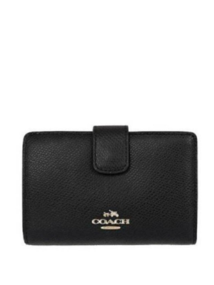 Coach Medium Crossgrain Zip Wallet