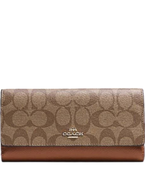 Coach Trifold Wallet in Signature