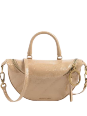 Wrinkled Patent Crossbody