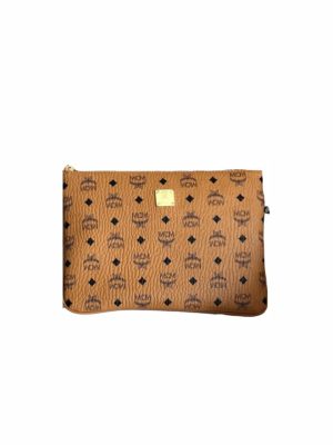 MCM Wrislet Zip Pouch in Visetos