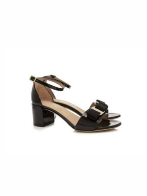 Gavina Vara Bow Ankle Strap Patent Sandals