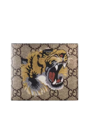 Gucci Tiger print GG Supreme wallet ⁣⁣⁣⁣