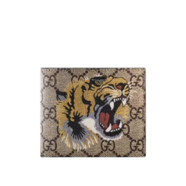 Gucci Tiger print GG Supreme wallet ⁣⁣⁣⁣