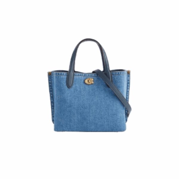 Coach Willow 24 Denim Tote