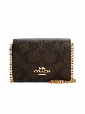 Coach Mini Wallet On Chain Flap